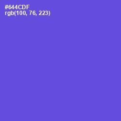 #644CDF - Fuchsia Blue Color Image