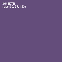 #644D7B - Smoky Color Image