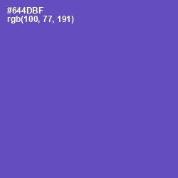 #644DBF - Blue Violet Color Image