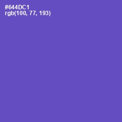 #644DC1 - Fuchsia Blue Color Image