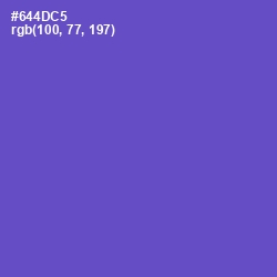 #644DC5 - Fuchsia Blue Color Image