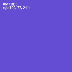 #644DD3 - Fuchsia Blue Color Image