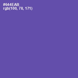 #644EAB - Blue Violet Color Image