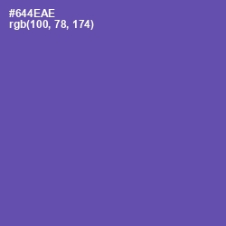 #644EAE - Blue Violet Color Image