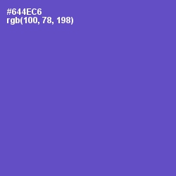 #644EC6 - Fuchsia Blue Color Image