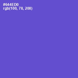 #644ED0 - Fuchsia Blue Color Image