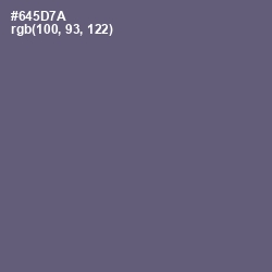 #645D7A - Smoky Color Image