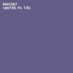 #645D87 - Butterfly Bush Color Image