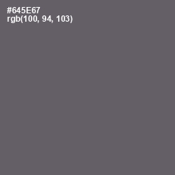 #645E67 - Scorpion Color Image