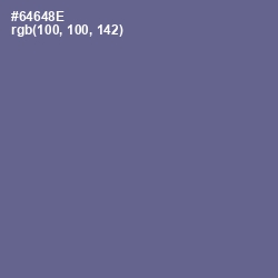 #64648E - Storm Gray Color Image