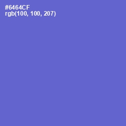 #6464CF - Blue Marguerite Color Image