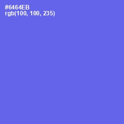 #6464EB - Royal Blue Color Image