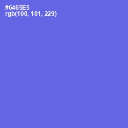 #6465E5 - Royal Blue Color Image