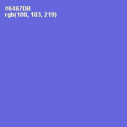 #6467DB - Blue Marguerite Color Image