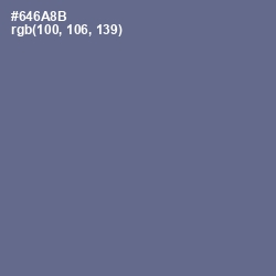 #646A8B - Storm Gray Color Image