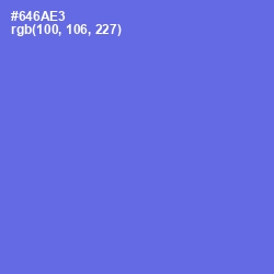 #646AE3 - Moody Blue Color Image