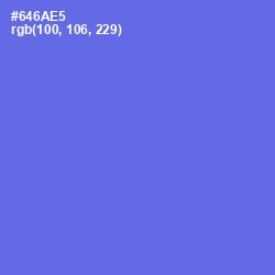 #646AE5 - Moody Blue Color Image