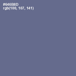 #646B8D - Storm Gray Color Image