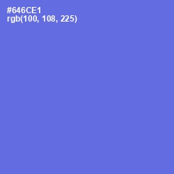 #646CE1 - Moody Blue Color Image