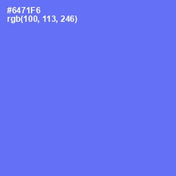 #6471F6 - Royal Blue Color Image