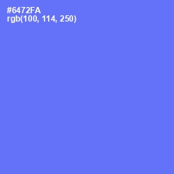 #6472FA - Royal Blue Color Image