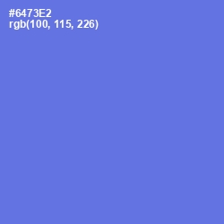 #6473E2 - Moody Blue Color Image