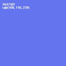 #6474EF - Moody Blue Color Image