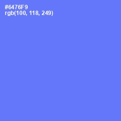 #6476F9 - Royal Blue Color Image