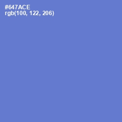 #647ACE - Moody Blue Color Image