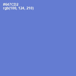 #647CD2 - Moody Blue Color Image