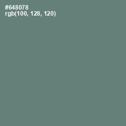 #648078 - Viridian Green Color Image