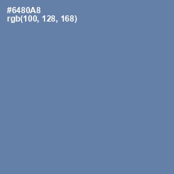 #6480A8 - Bermuda Gray Color Image