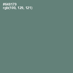 #648179 - Viridian Green Color Image