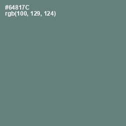 #64817C - Viridian Green Color Image