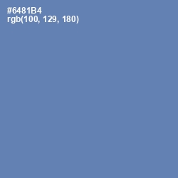 #6481B4 - Bermuda Gray Color Image