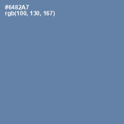 #6482A7 - Bermuda Gray Color Image