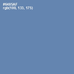 #6485AF - Bermuda Gray Color Image