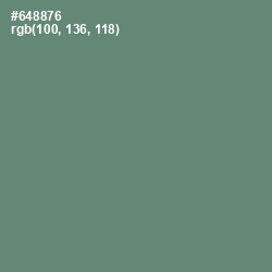 #648876 - Viridian Green Color Image