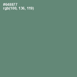 #648877 - Viridian Green Color Image