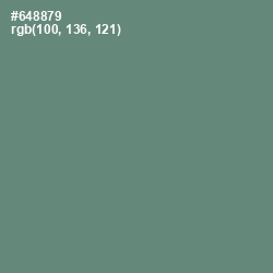 #648879 - Viridian Green Color Image