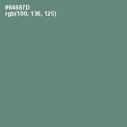 #64887D - Viridian Green Color Image