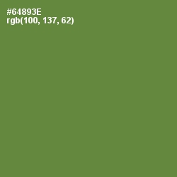 #64893E - Olive Drab Color Image