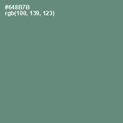 #648B7B - Viridian Green Color Image