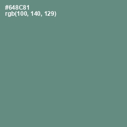 #648C81 - Blue Smoke Color Image