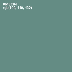 #648C84 - Blue Smoke Color Image