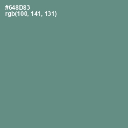 #648D83 - Blue Smoke Color Image