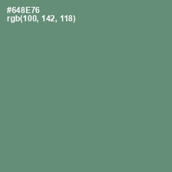 #648E76 - Viridian Green Color Image