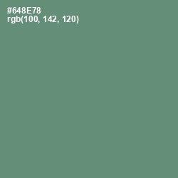 #648E78 - Viridian Green Color Image