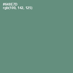 #648E7D - Viridian Green Color Image