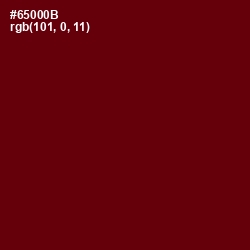 #65000B - Rosewood Color Image